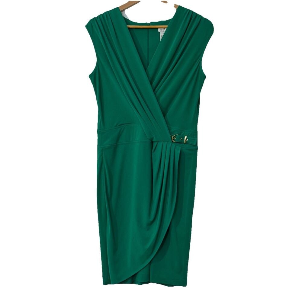 CACHE Kelly Green‎ Dress Size 10 Women's Career Workwear Preppy Classic Chic
